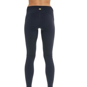 LERIN Black size M Leggings with Yellow Logo on the back